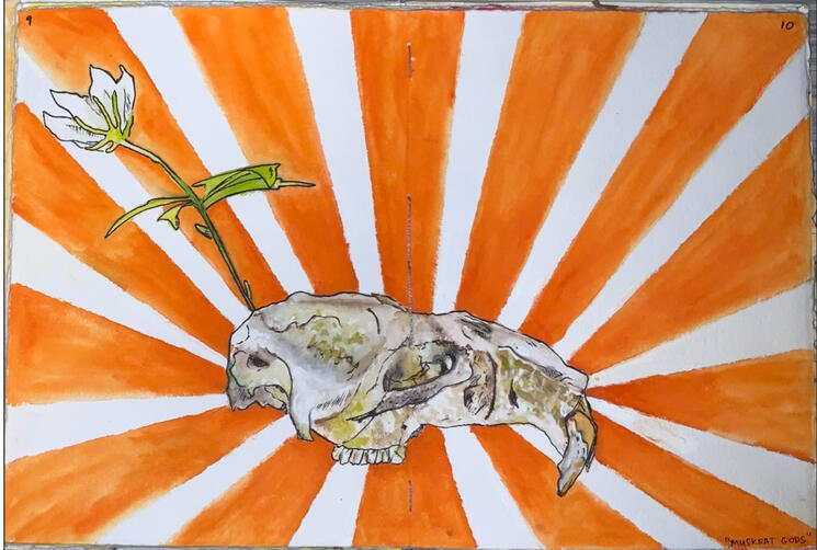 Gouache Study Booklet example