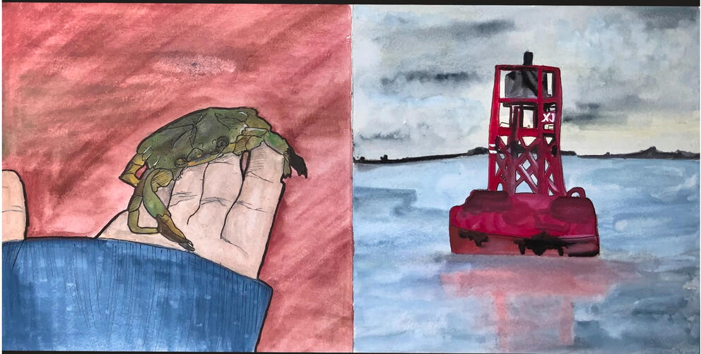 Ink and Gouache Study Booklet Example