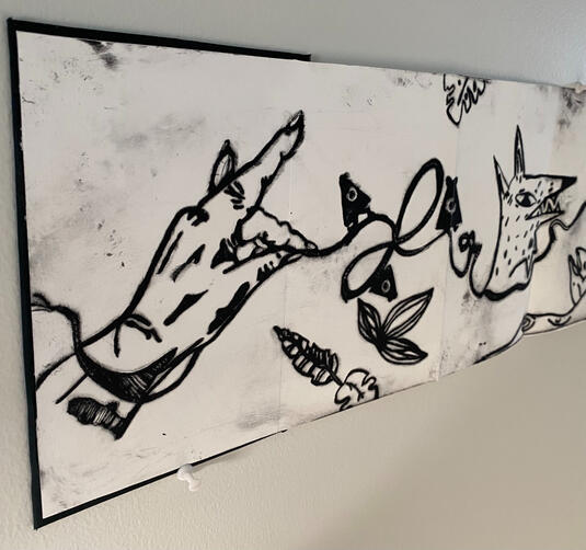 Intaglio Print Close Up